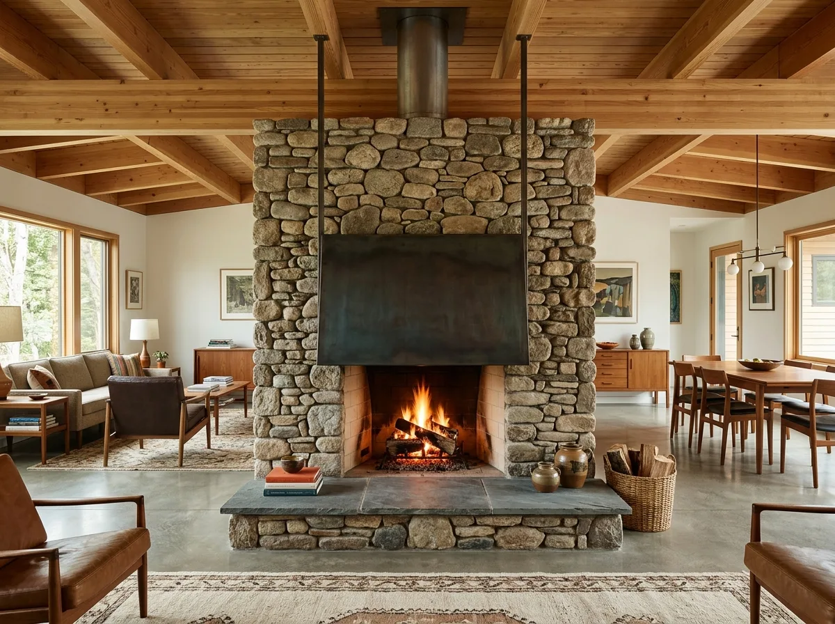 Fireplace as Central Volume