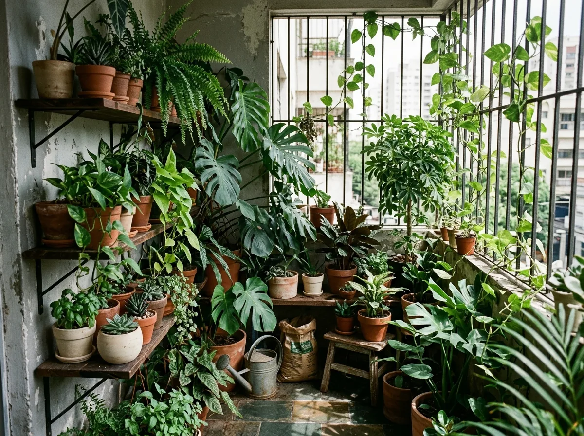 Plant-Infused Taiwan Balcony: A Wall of Green