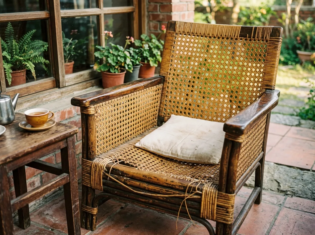 Rattan Chair: Grandpa's Still in Use