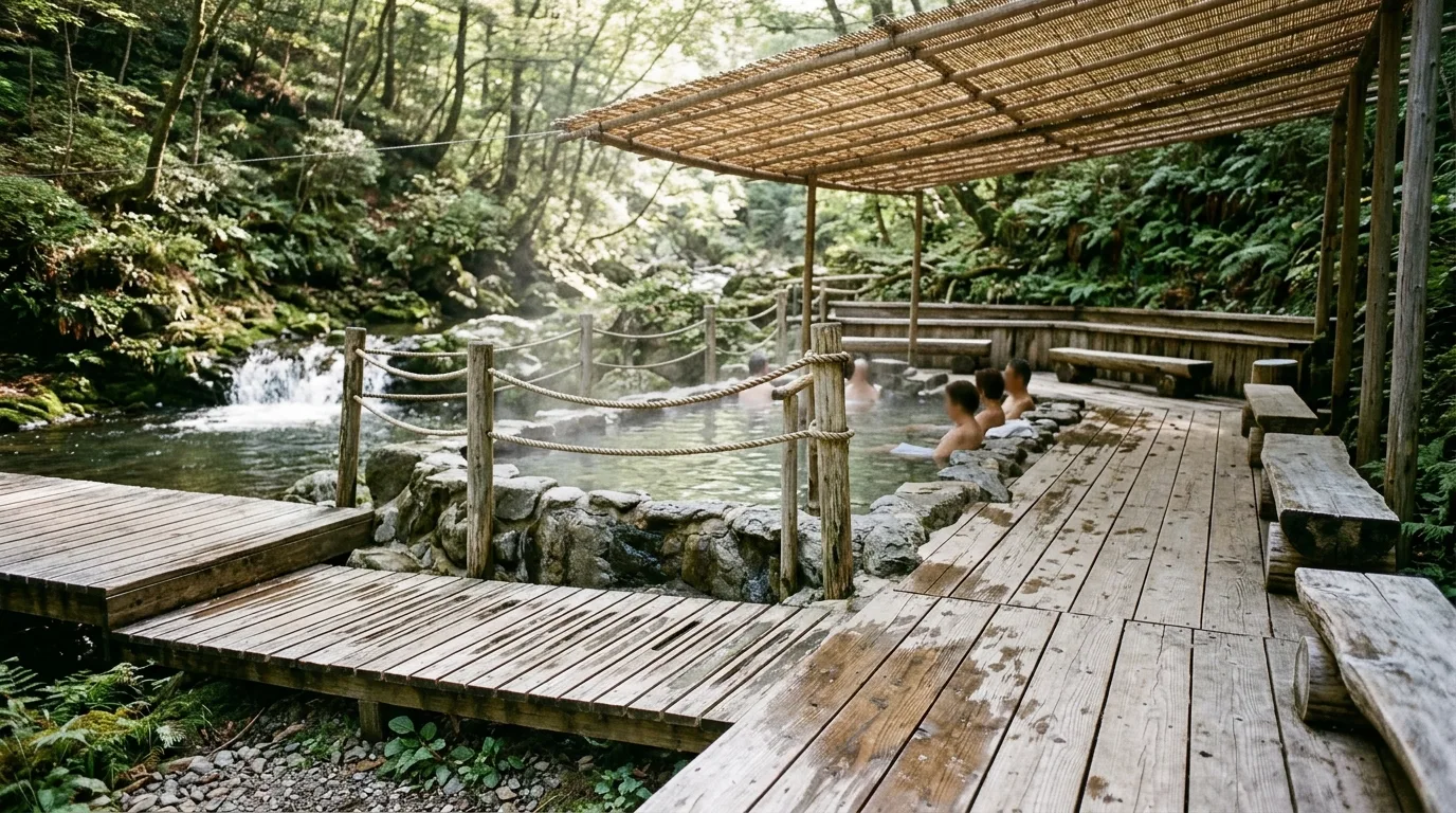 Log and Bamboo: Waterfront with Warm Materials