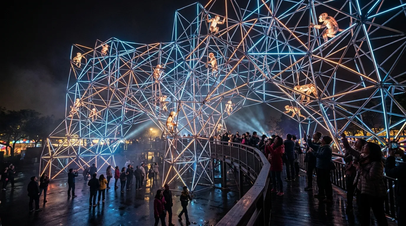 Year of the Monkey Lantern Zone・Tech Style: Climbing Structures and Sensor Lights
