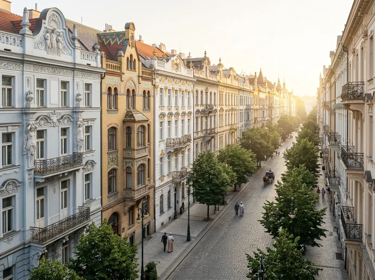 Art Nouveau・Streetscape: Facades of an Entire Street