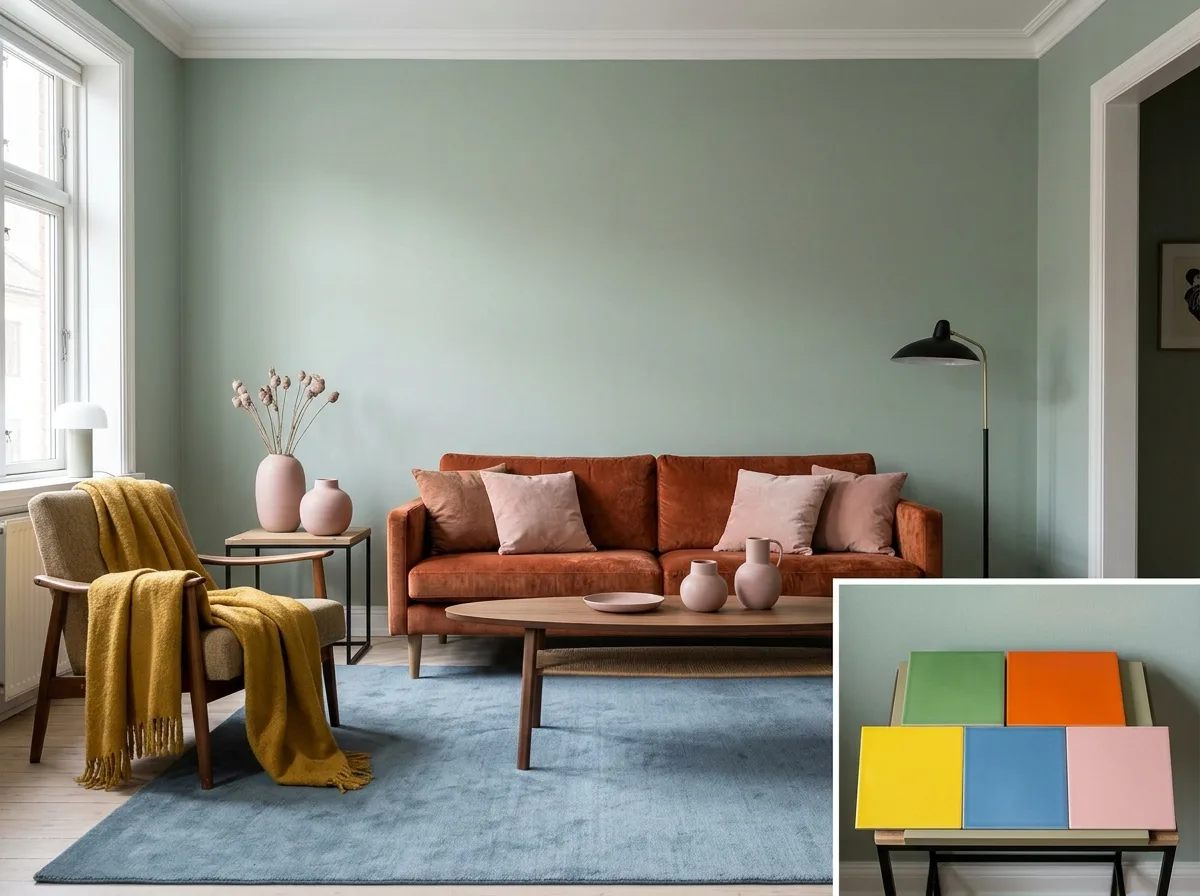Muted tones: a little gray added to all colors