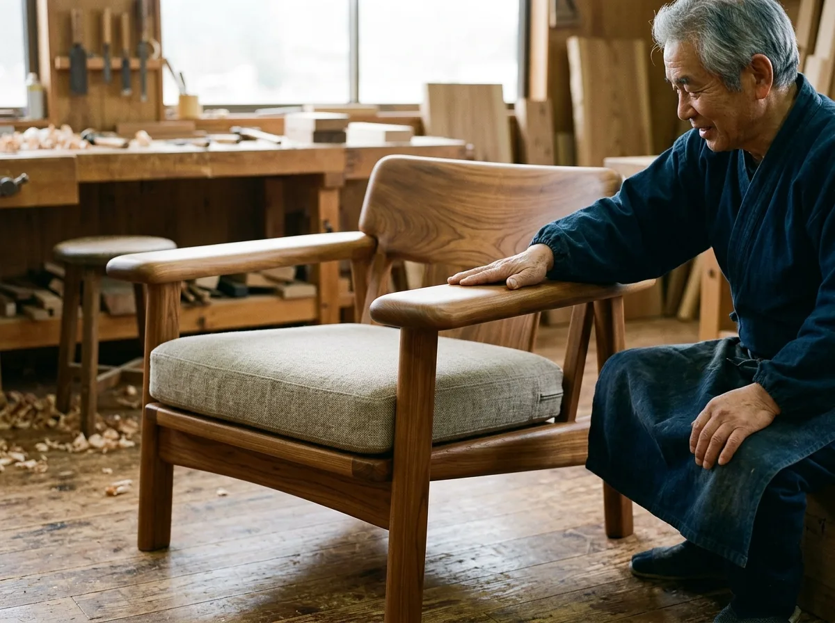 Japanese Solid Wood Furniture | The Tactile Feel of Thickness and Rounded Corners