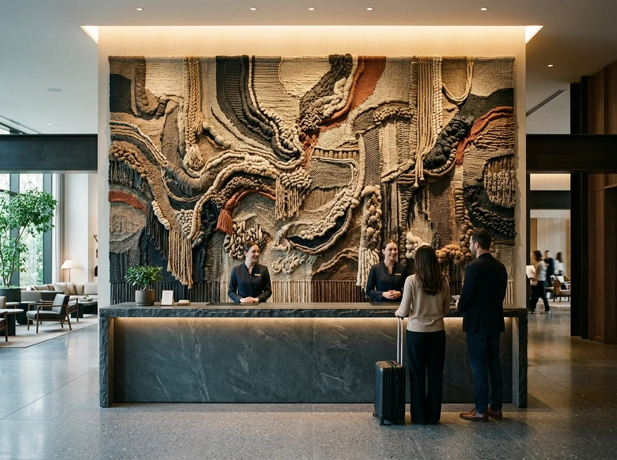 Artwork as Back Wall: Counter Becomes a Mere Horizontal Line