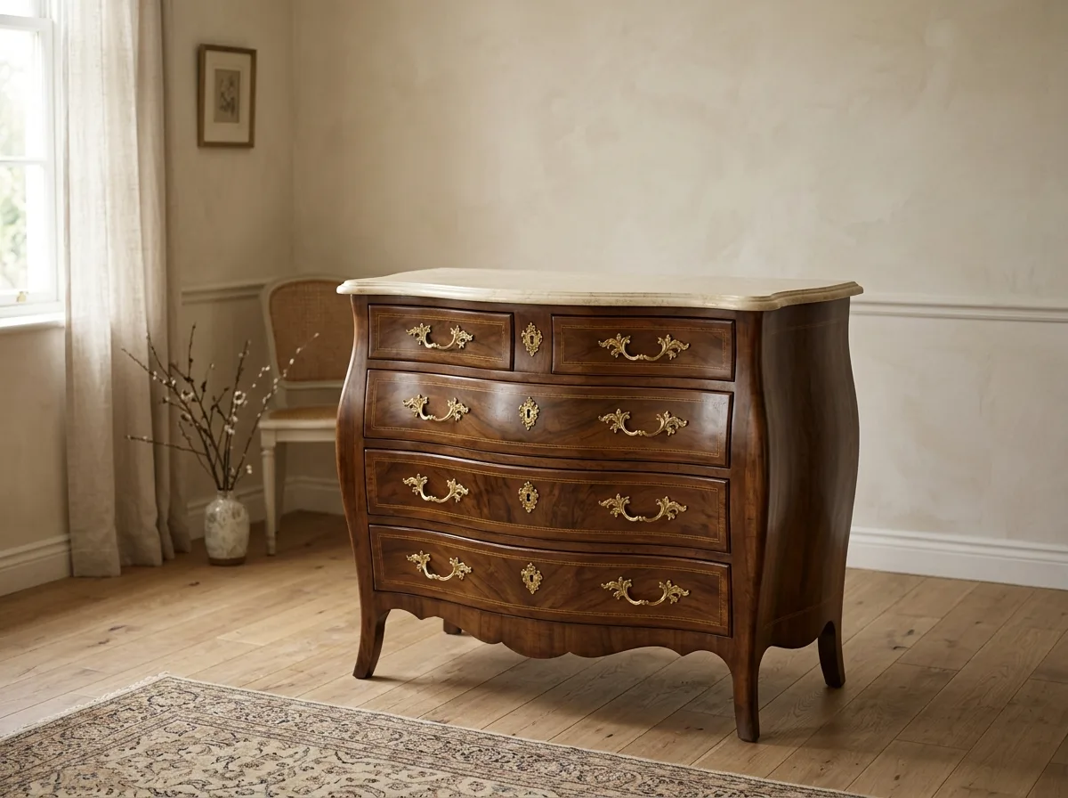 Curved Chest of Drawers: The Only Heavy Furniture in the Room