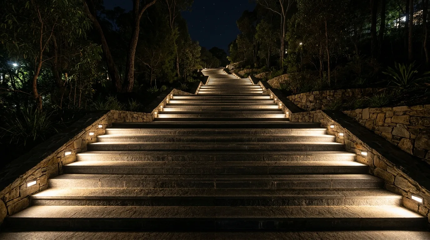 Recessed Stair Lights: Revealing the Height Difference of Each Step