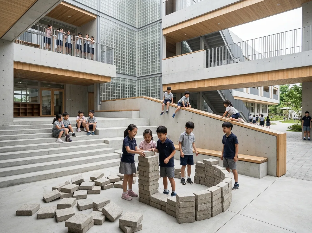 Herzog & de Meuron | Play Structures in Schools: Multiple Uses for a Concrete Slab