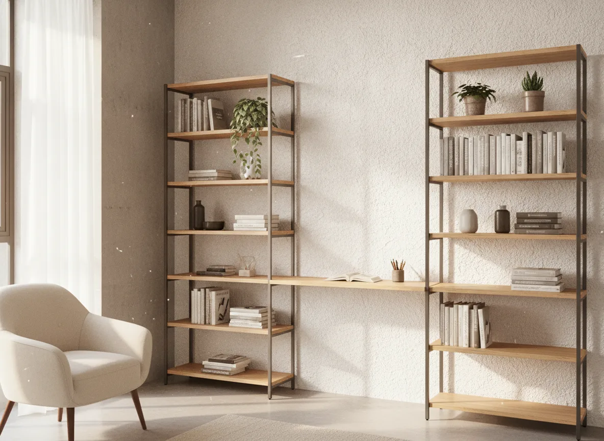 Study Room Material Transformation: From Cold Metal to Warm Wood