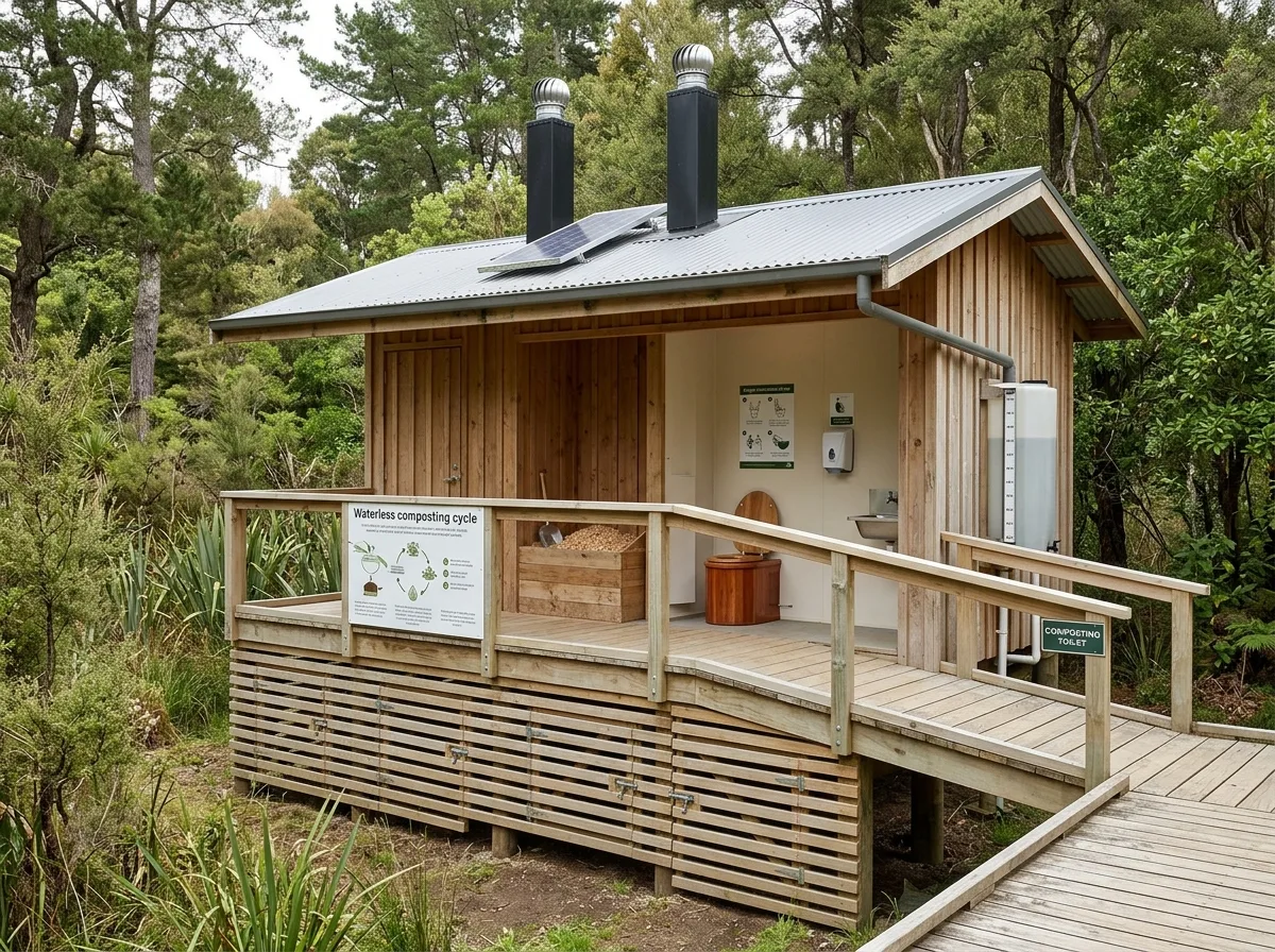 Ecological Waterless Toilets: Composting Systems and Educational Displays