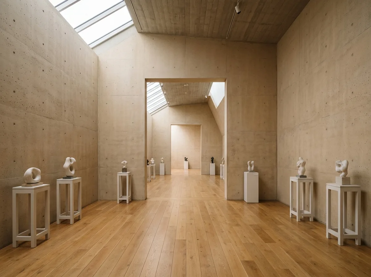 光の器：連なる白い展示空間