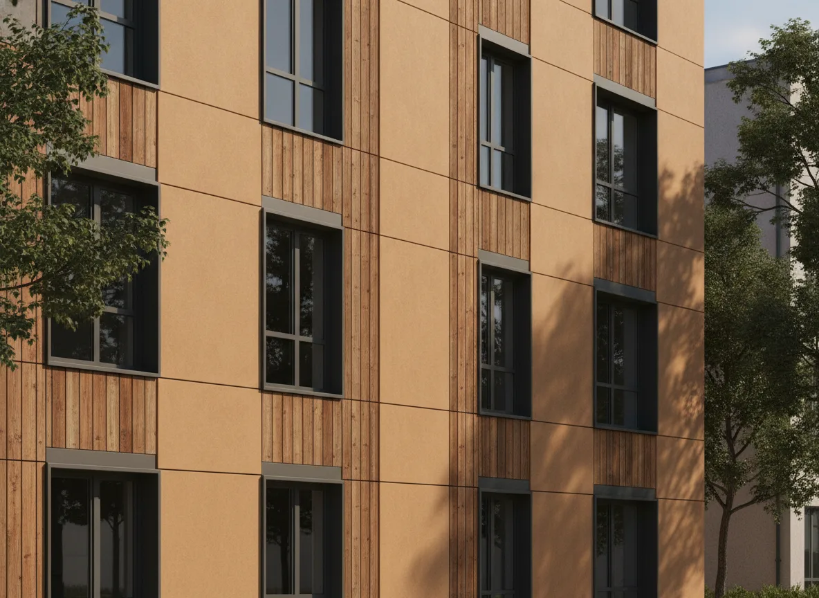 Real-time Replacement of Building Facade Materials