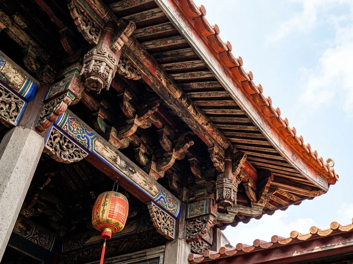 Layers Under the Eaves: Dou Gong, Paintings, and Shadows