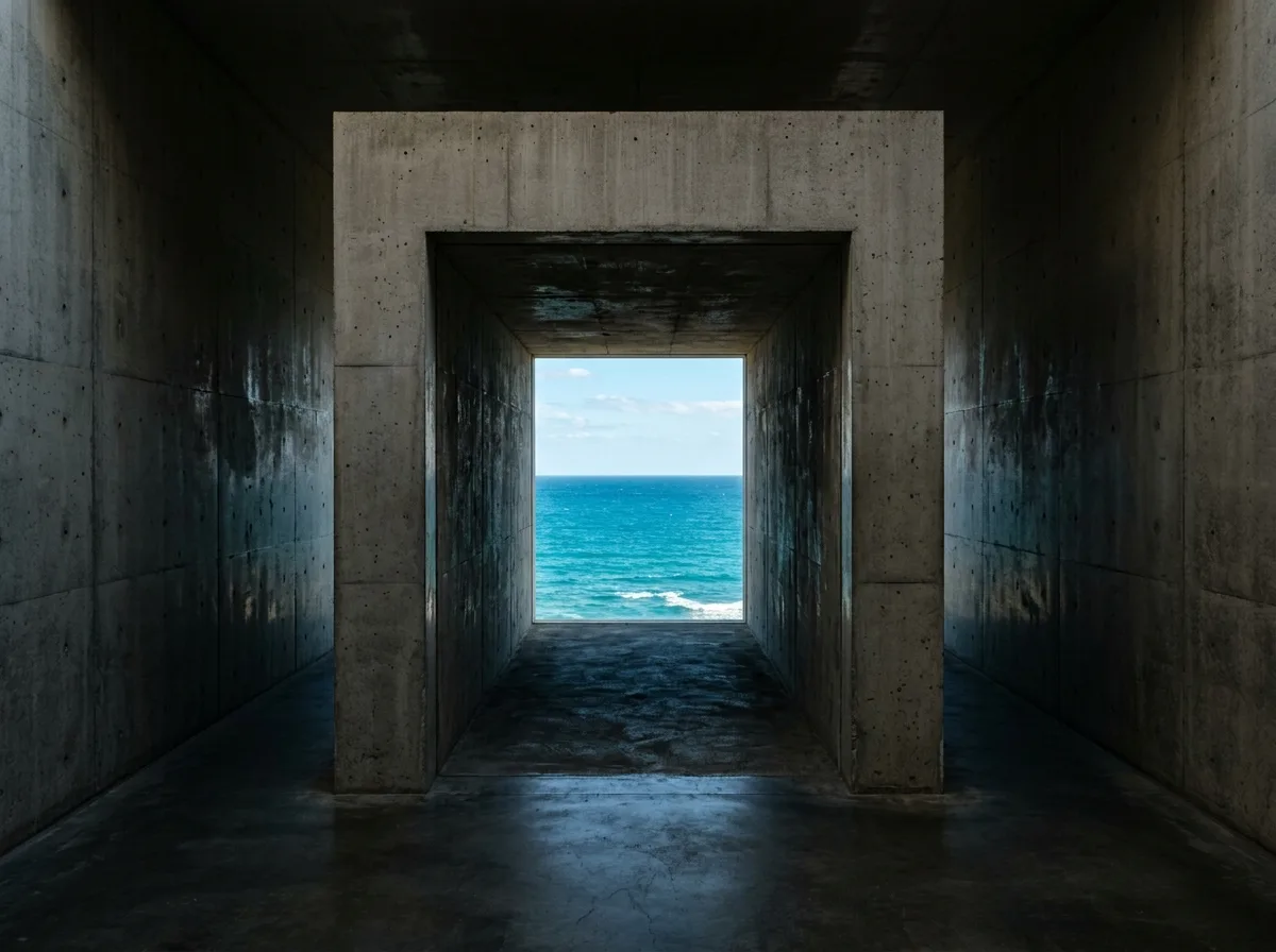 Framing the Sea View: The Sole Main View in Deep Wall Openings