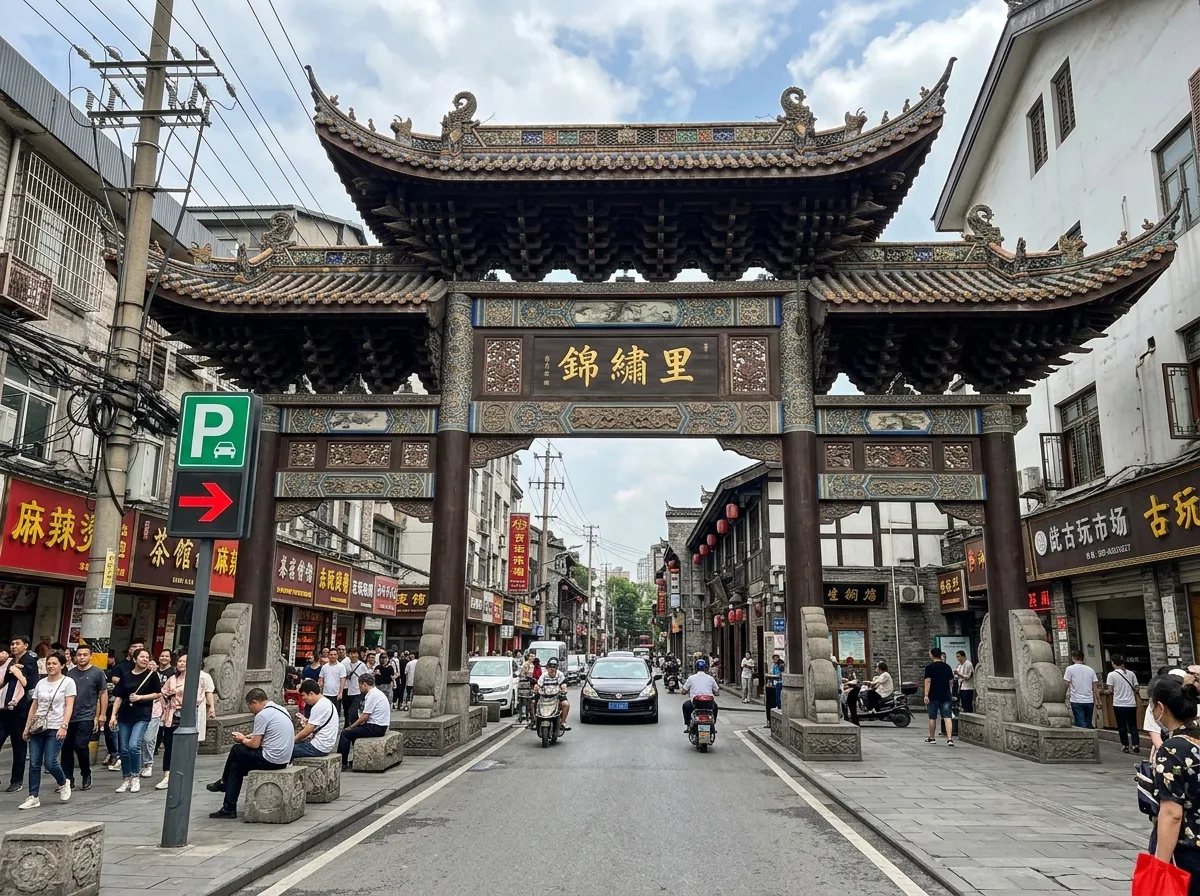 Street Archway: Where Cars and People Pass Under