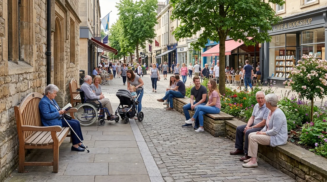 Seating: A Seat Every Fifty Meters