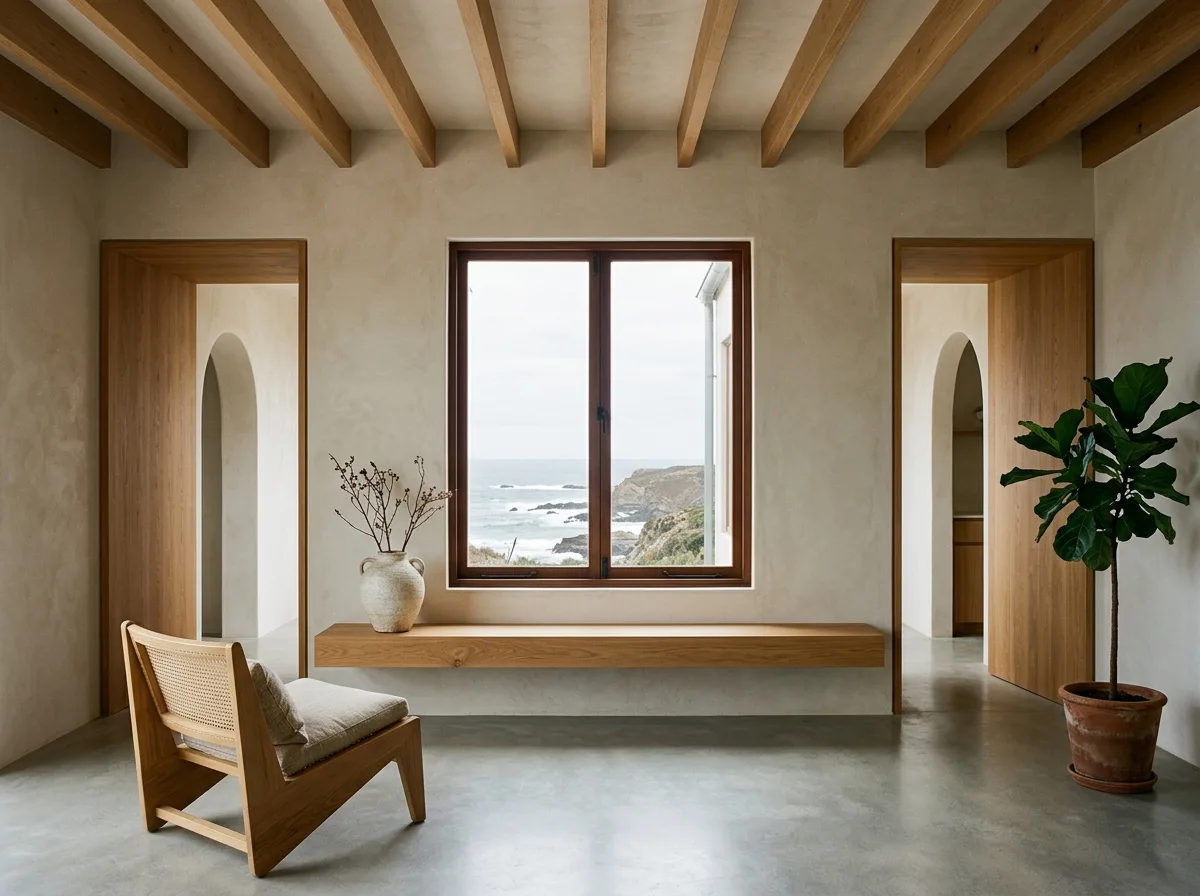 Symmetrical skeleton with asymmetrical furnishings