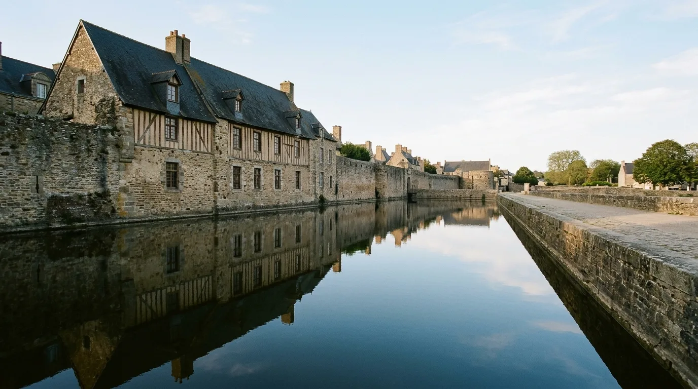 Moat Becomes a Water Mirror