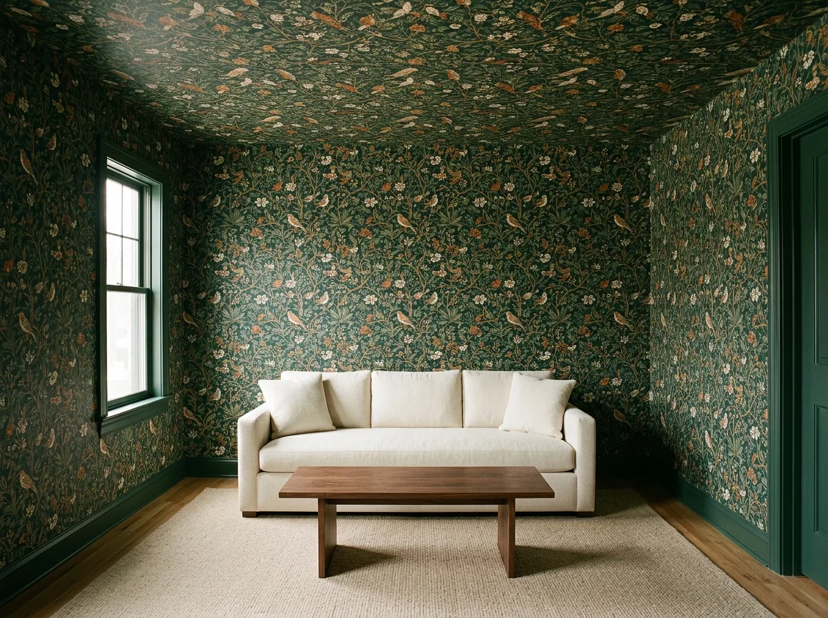 Full-Coverage Wallpaper: Walls and Ceilings Together
