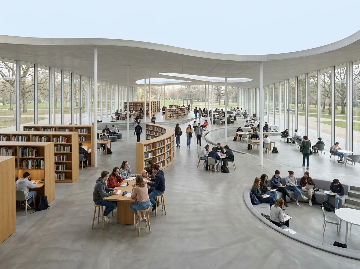Learning Landscape: Books, Socializing, and Circulation Integrated
