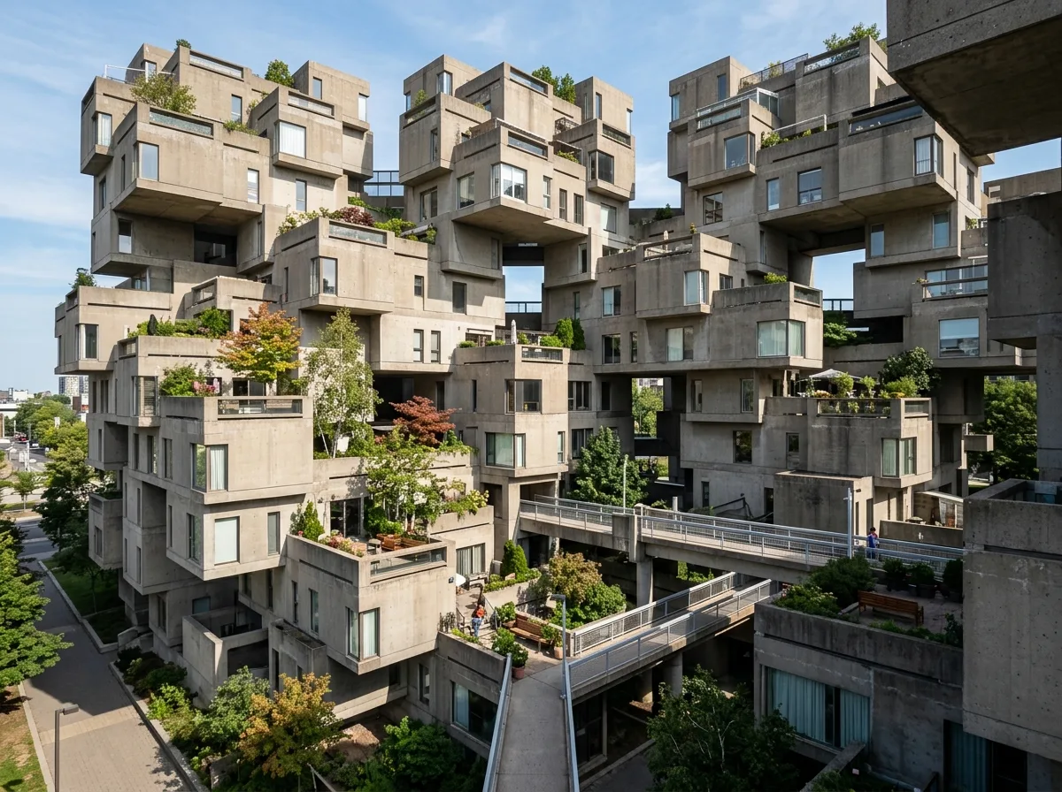 Stacked Prefabricated Housing: A Roof Garden for Every Unit