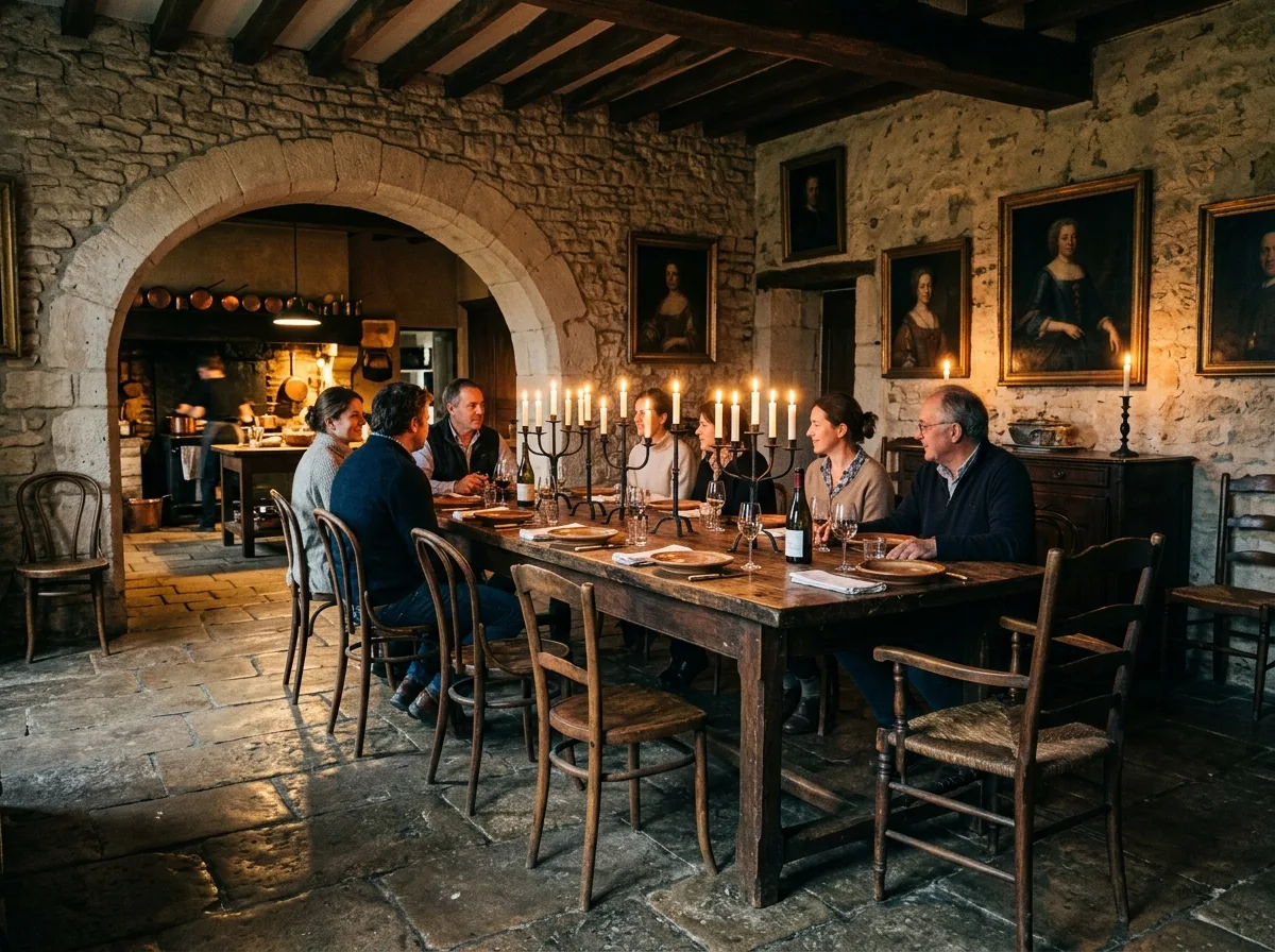 Manor - Dining Room: Three-Meter Table and Candlesticks