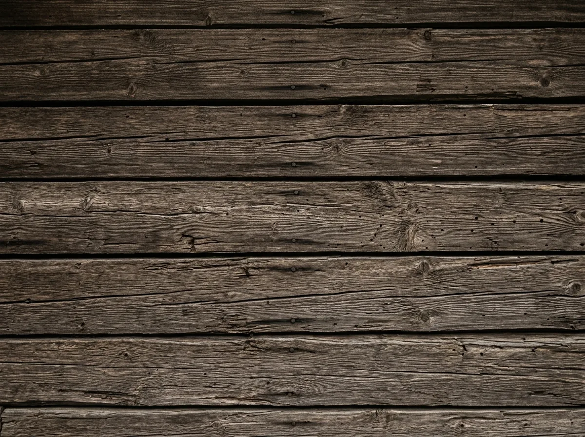Old Wood Plank Walls: Horizontal Dark Lines