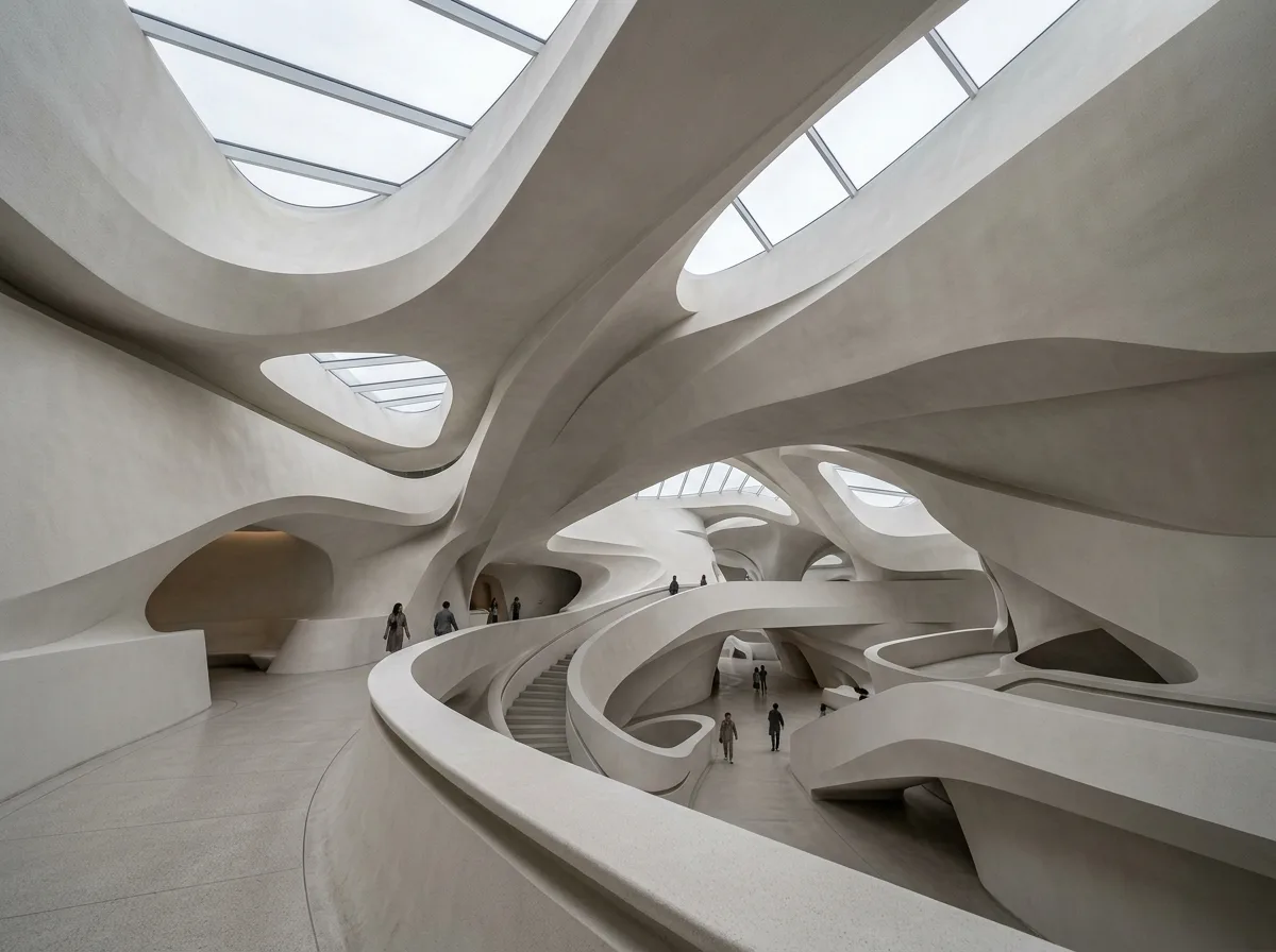 Architecture Without Corners: Folded Continuous Geometry