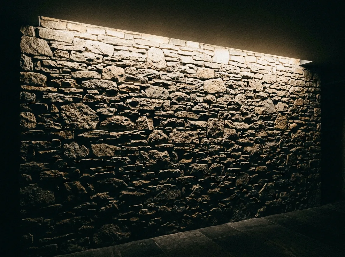 Raking Light on Stone Wall: Revealing the Dry Stack