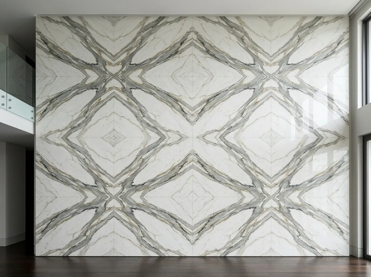 Bookmatched Stone: A Stone Sliced into Mirror Images