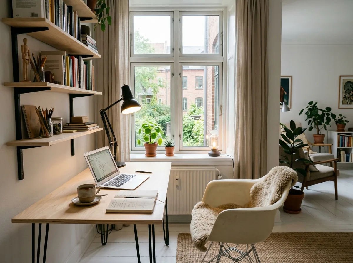 Nordic・Work Nook: Desk by the Window