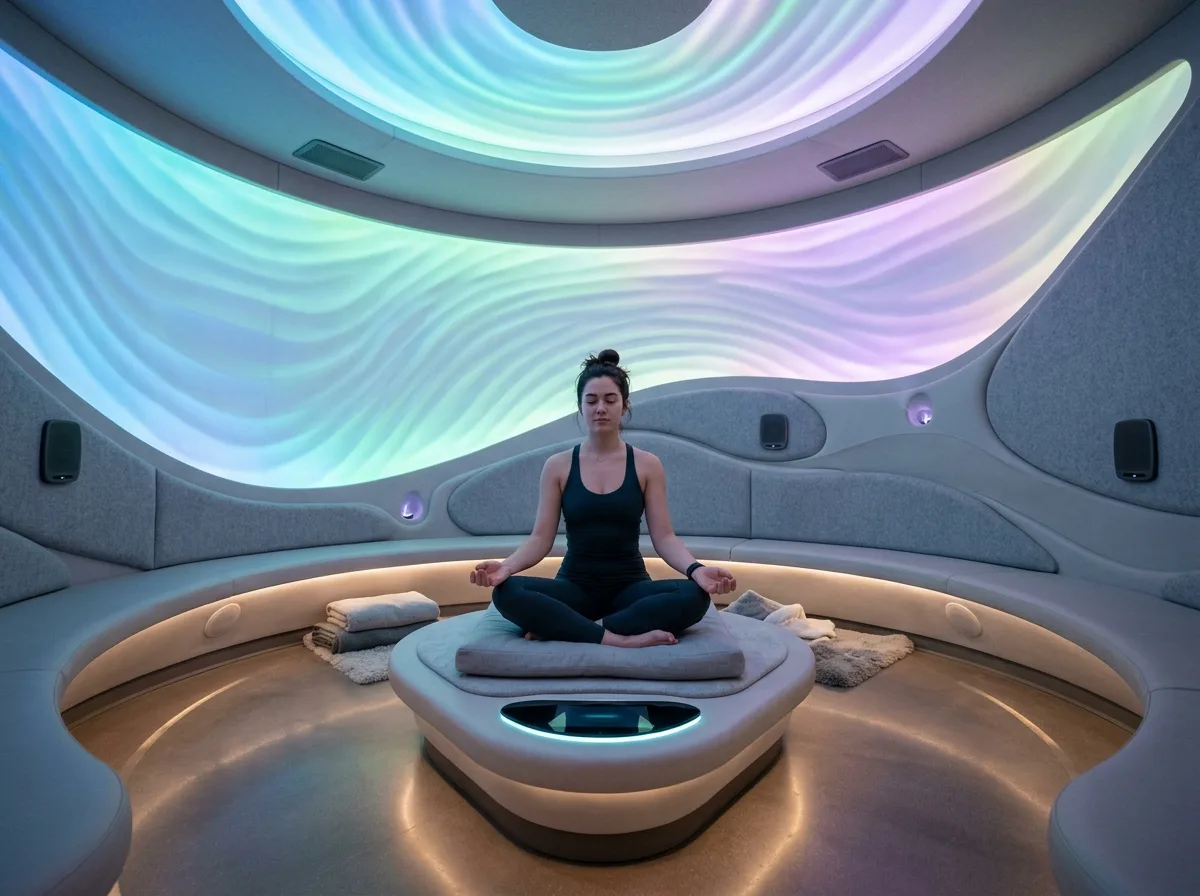 Sensory Healing Pod: Biofeedback Light-Sound Aura