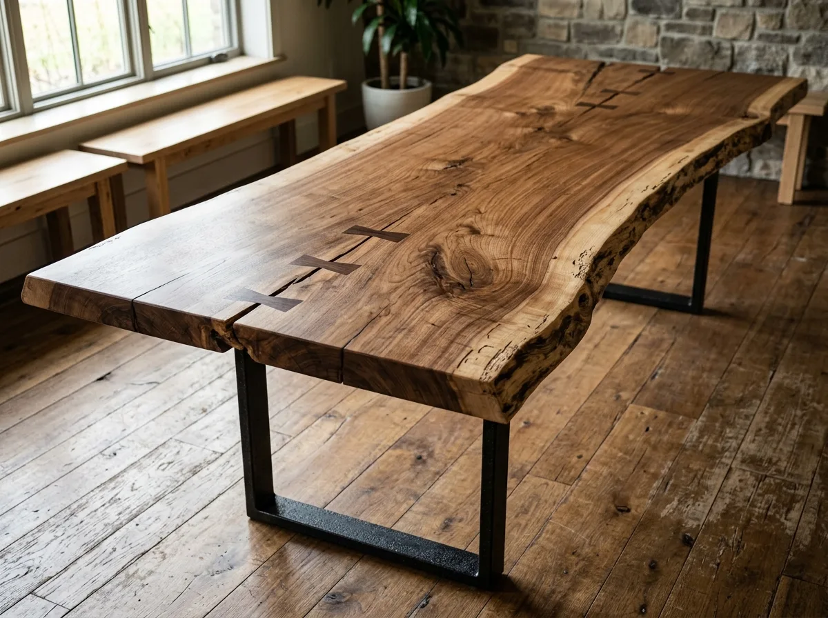 Live-Edge Wood Slabs: Retaining the Tree's Silhouette