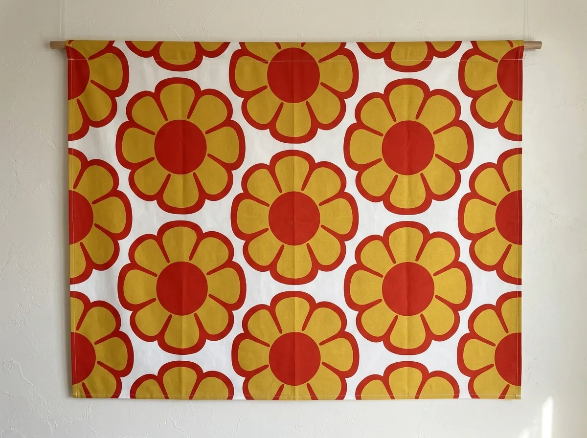 Oversized Flowers: One Bloom Fills a Whole Fabric