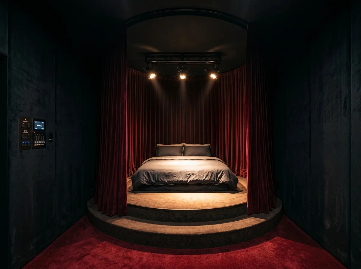 Theater Room: The Bed is the Stage, the Lights are the Play