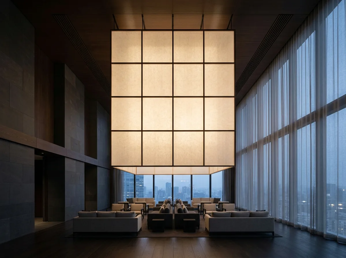 Sky Lobby: A Metropolitan Resort with the Imagery of a Giant Lantern