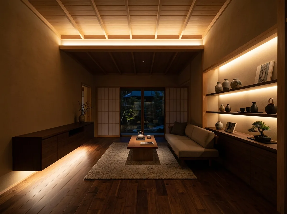 Layers of indirect light: one at each of three heights