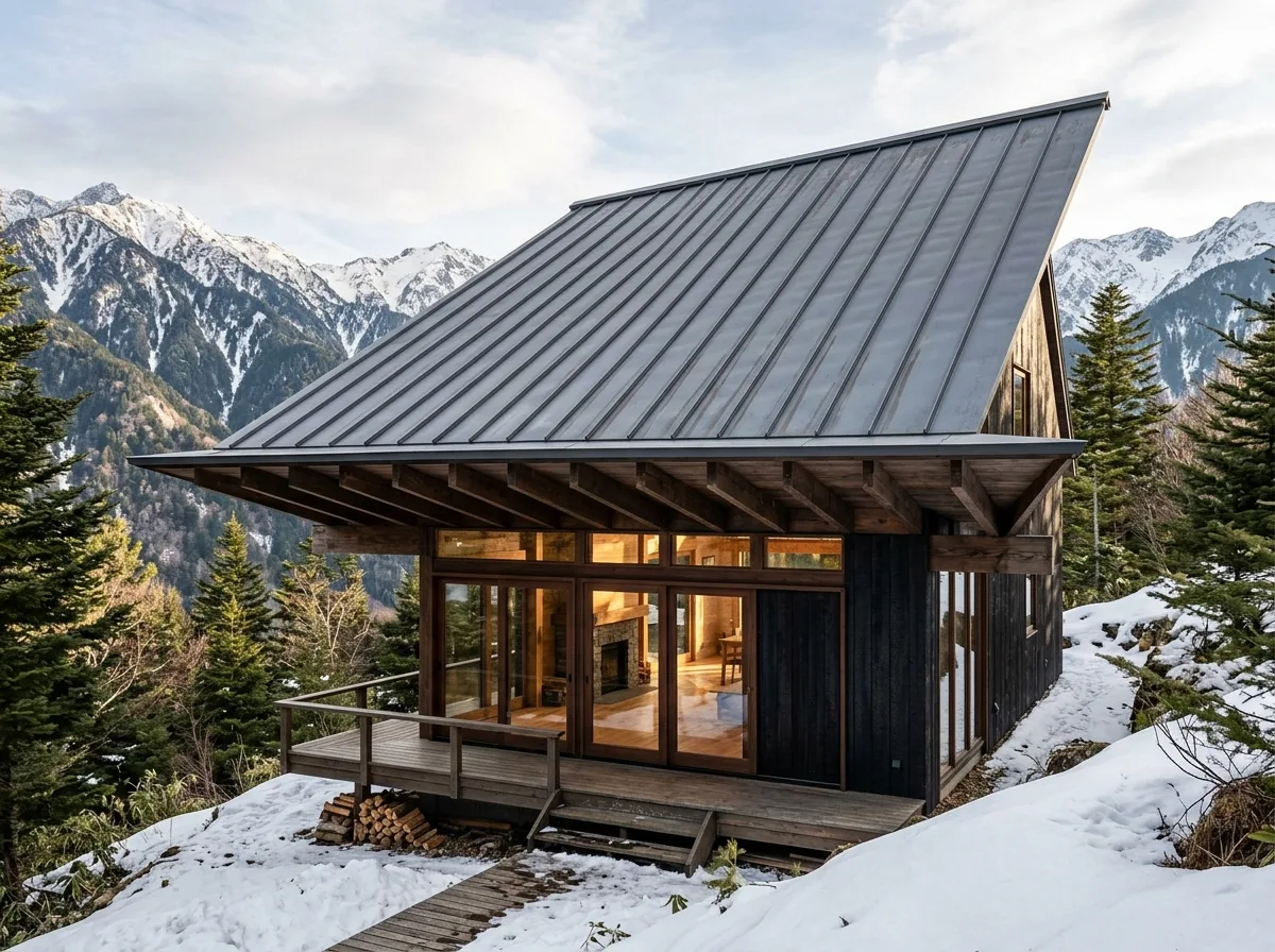Sloped Roof and Deep Eaves: Calculating Snow and Light