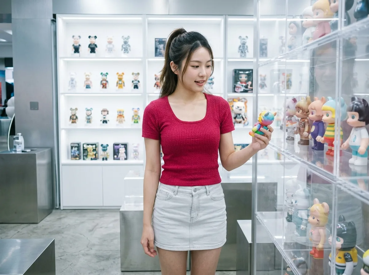 Cool White & Transparent CCD Trendy Toy Design Store