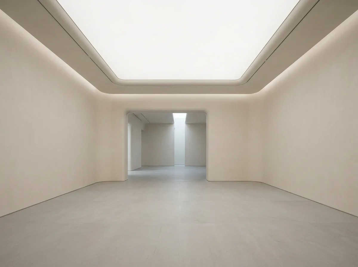 Neutral Exhibition Hall: A White Box for Art to Speak