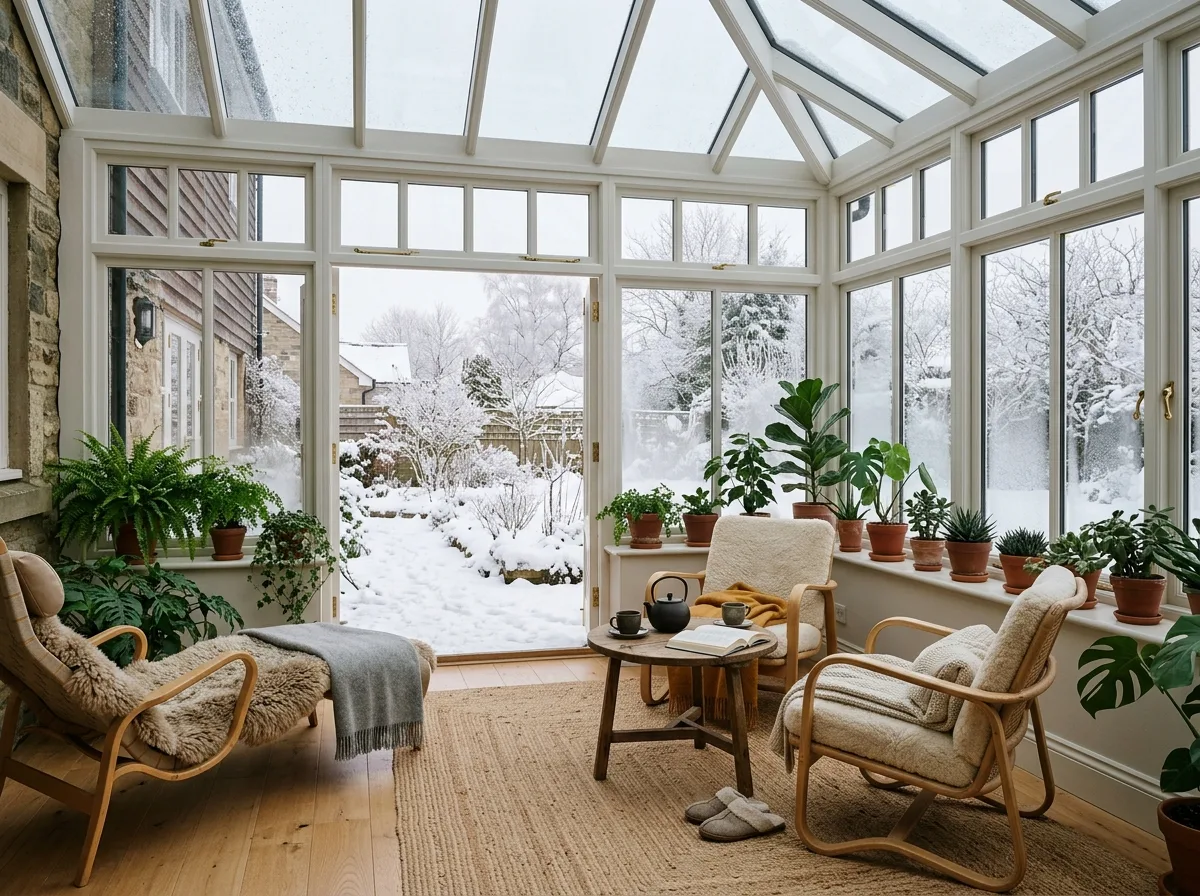 Nordic・Glass Sunroom: Enjoyable Even in Winter