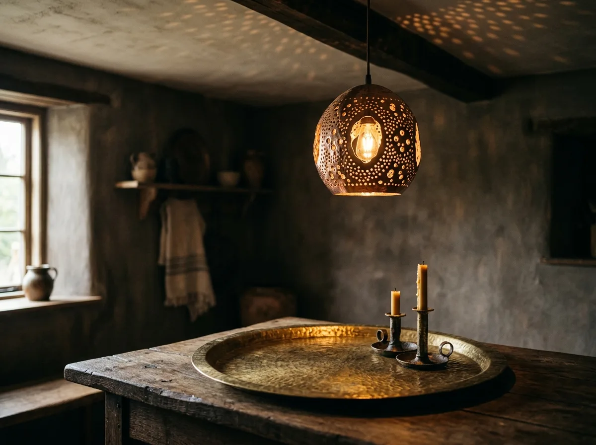 Brass and Hammered Metal: The Sole Shine