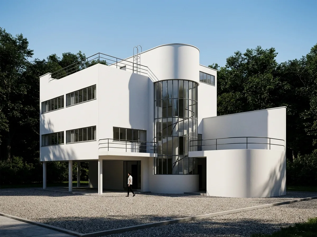 Pure White Volumes: Cylinders, Boxes, and Spiral Staircases