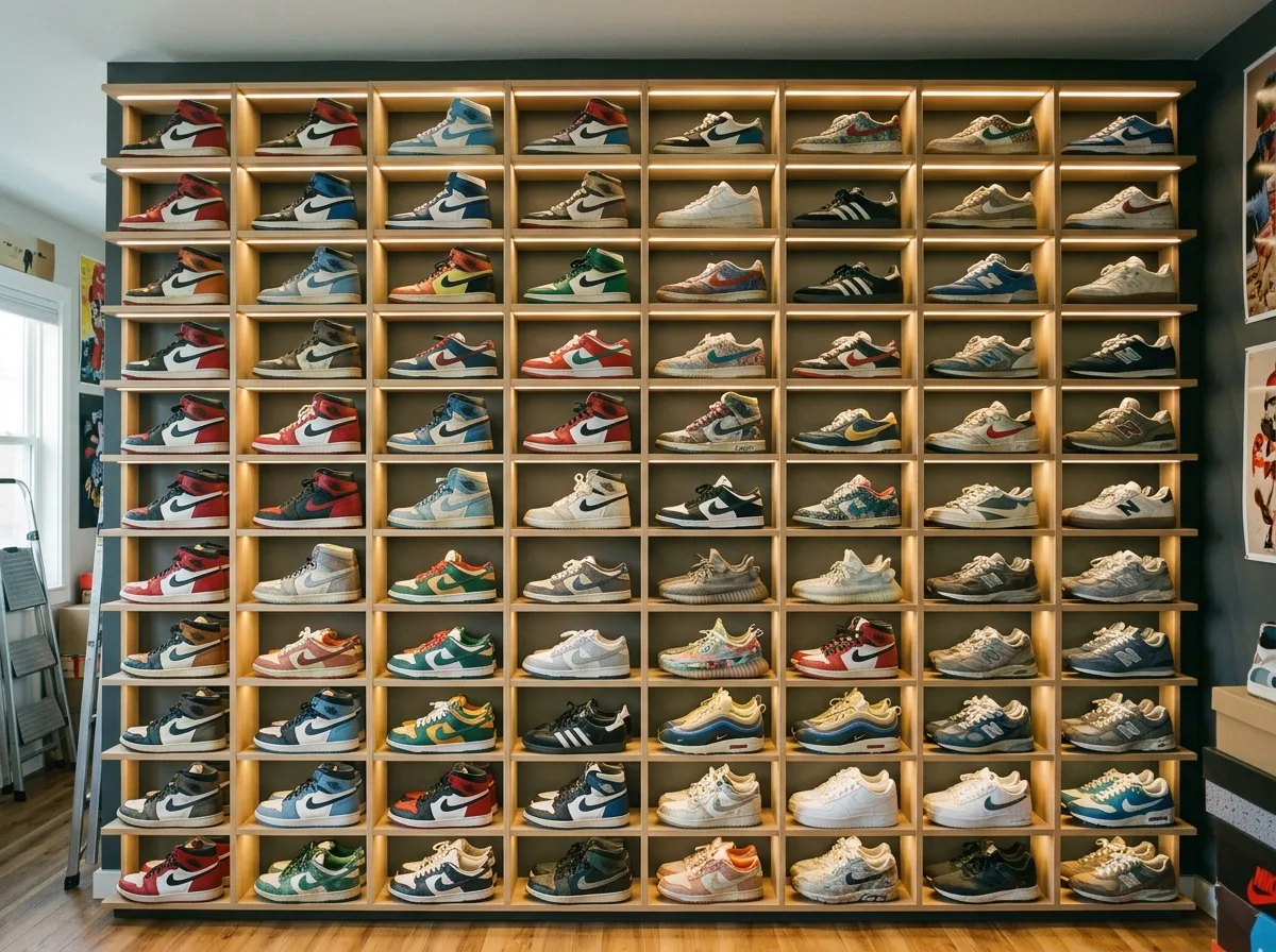 Sneaker wall: an entire array