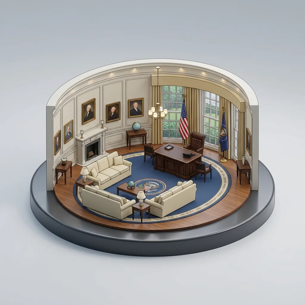 Formal Office Scene Built from Set Description
