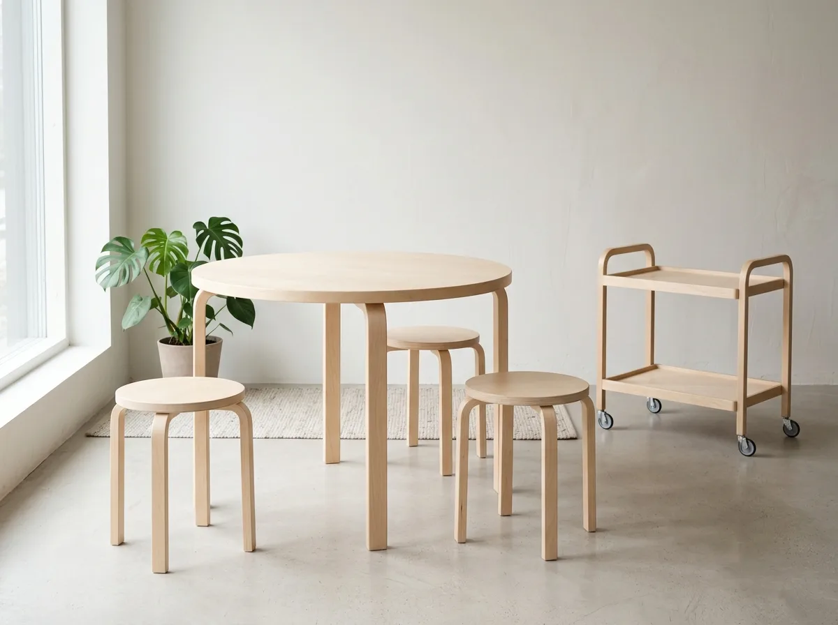 Artek｜バーチ材とL字脚：フィンランドモダンの骨格