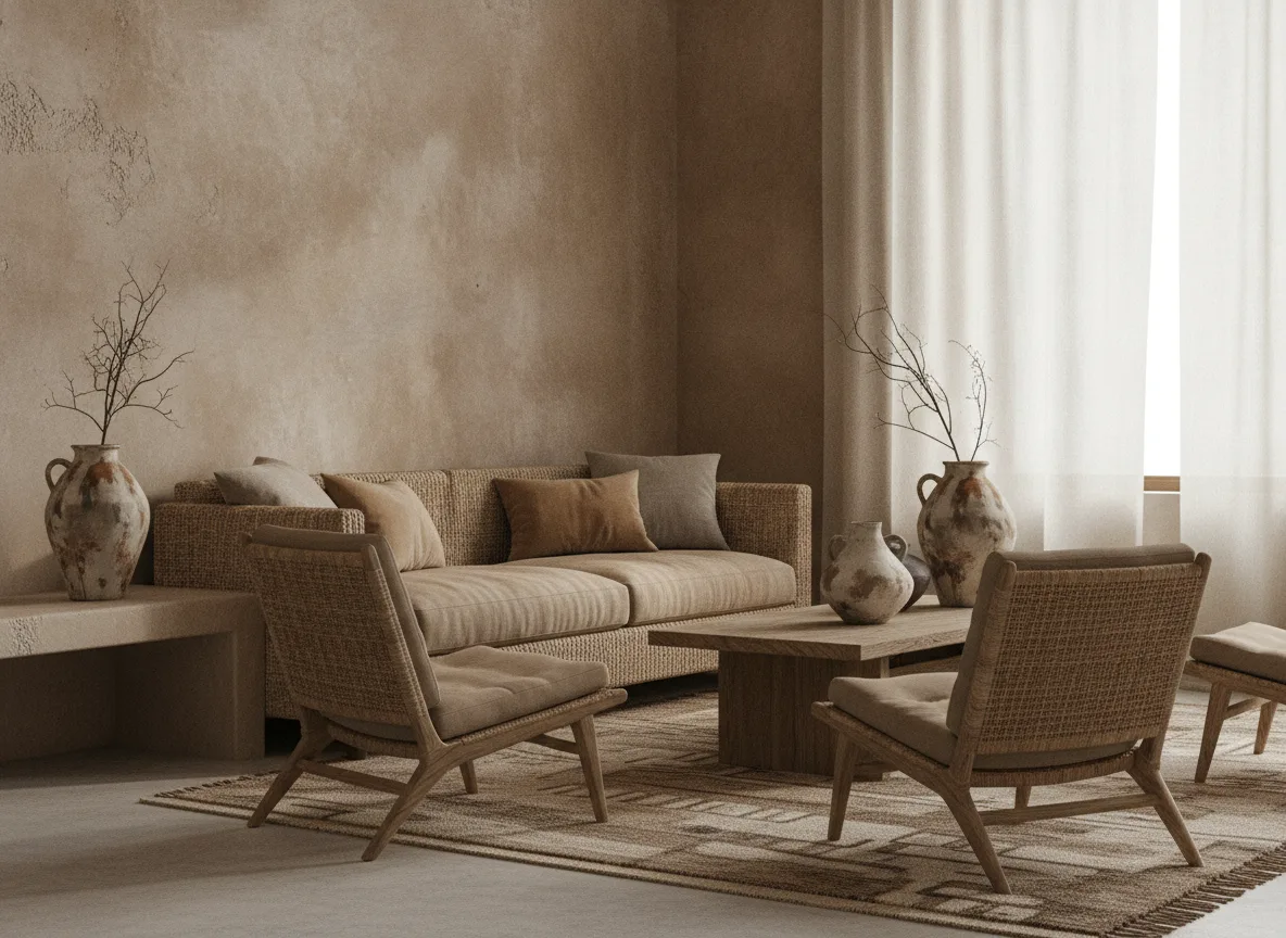 Wabi-Sabi Living Room: Simple and Peaceful