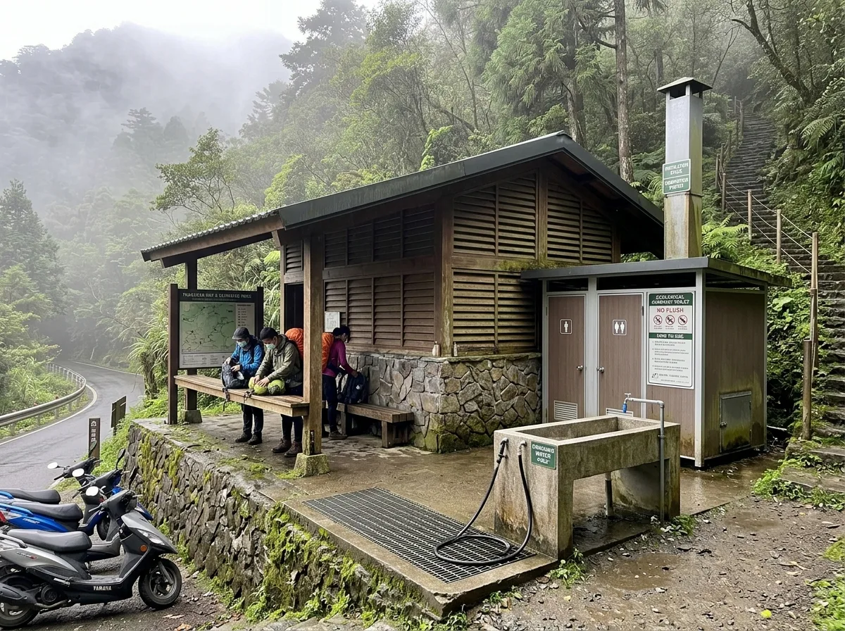Trailhead and Trail Start Public Toilet: Preparation Space and Ecological Treatment