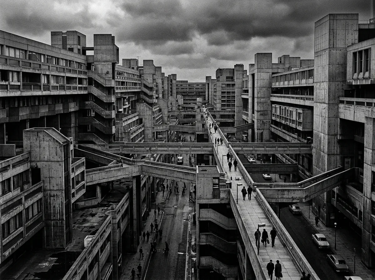 Megalithic Concrete Urban Labyrinth