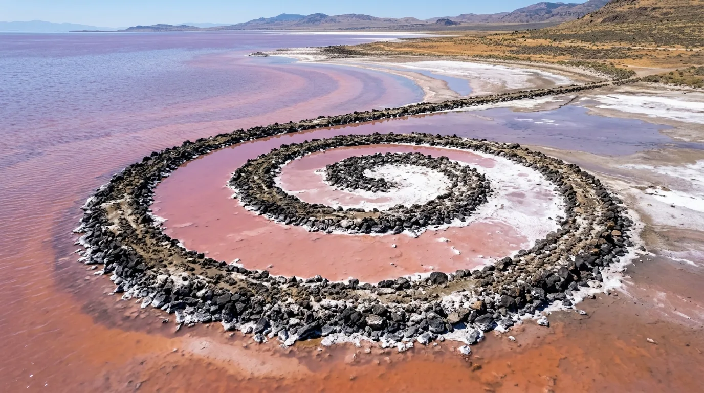 Smithsonian | Spiral Jetty: A Work Submerged and Revealed by the Salt Lake